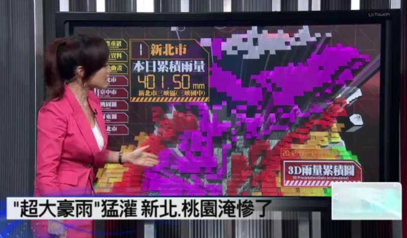 台湾のヱヴァンゲリヲン風ニュース  連日の豪雨のニュース
