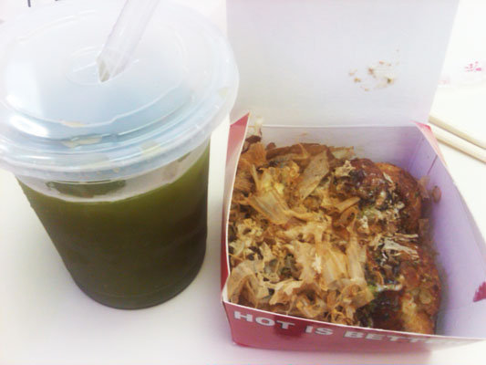 maccha + takoyaki