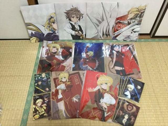 摶摶 動漫商品代購專用噗 Fate Extra Last Encore Fate Apocrypha Fate Zero キャンペーン 唯一一套13樣 全收齊 豪華套裝組 內容物 5種資料夾