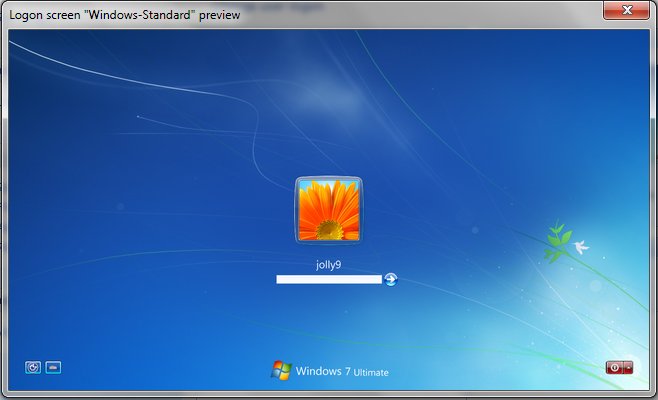 tampilan default logon screen tampilan default logon screen