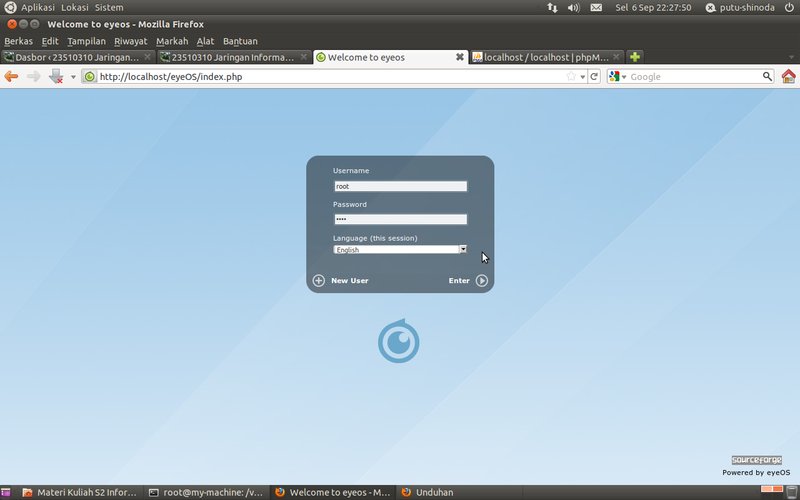 Login EyeOS