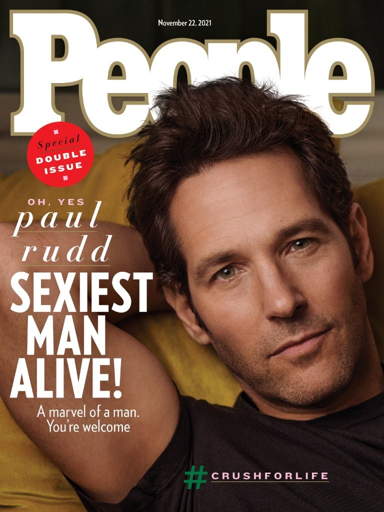 i.gosling - Paul Rudd is People's Sexiest Man Alive 2021!#SexiestMan #People #最性感男 - Plurk