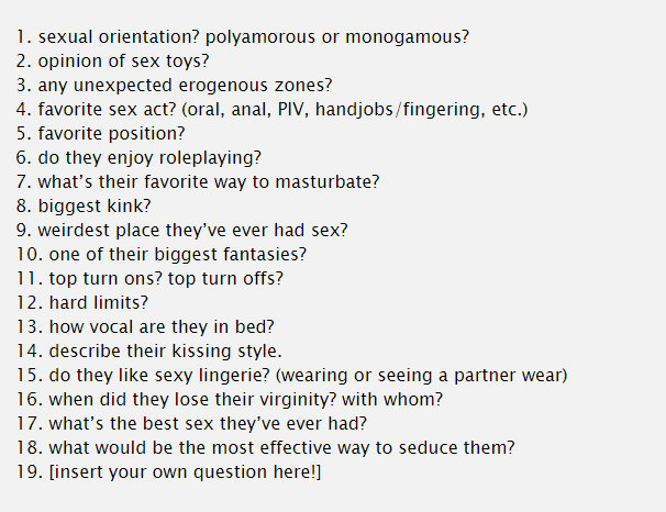 Best Sex Questions 111