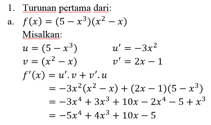 Turunan Pembahasan Dan Contoh Soal - Matematika