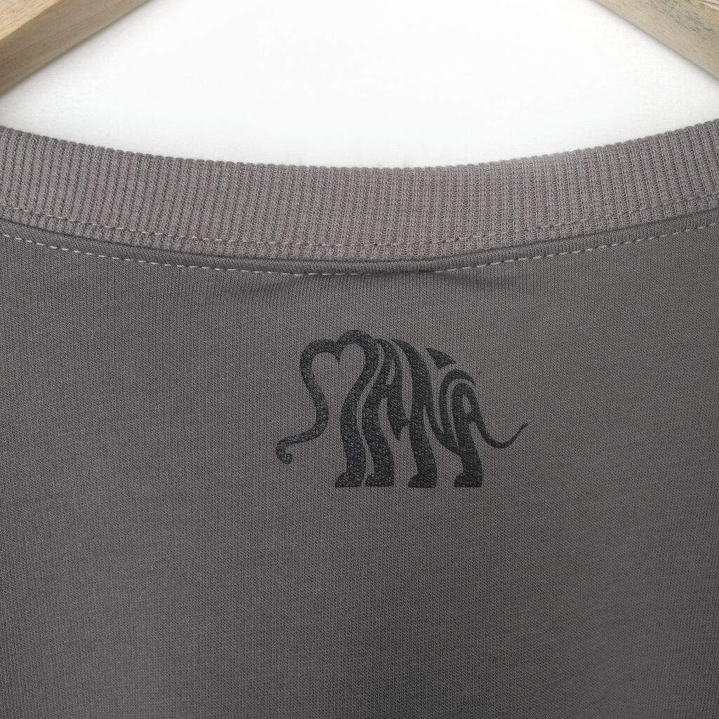 4カラー - マナスリットT #A235 - Tシャツ - コットン・麻 ブラック