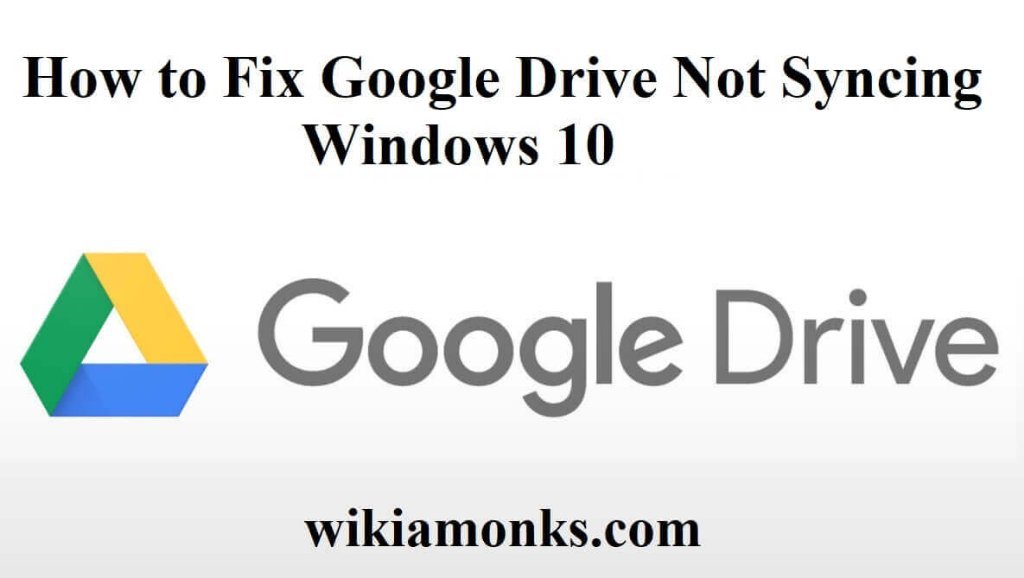 sync google drive for windows 10