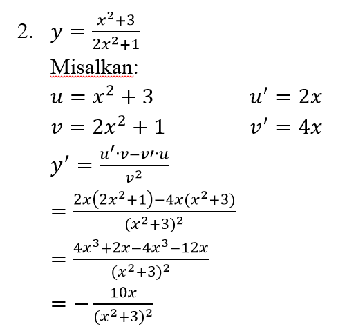 Turunan Pembahasan Dan Contoh Soal - Matematika