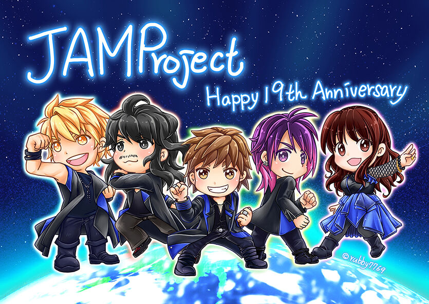 Jam腦粉 玟瑄jam Project Happy 19th Anniversary ﾟヽ ﾉﾟ 今年1月已經參加了a Rock 所以19周年結成記念live無法參加 沒錢了 有點殘念總之祝