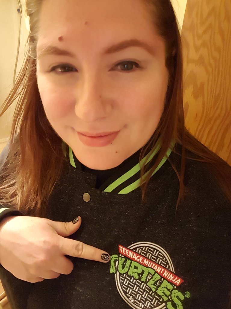 Me wearing a tmnt jacket