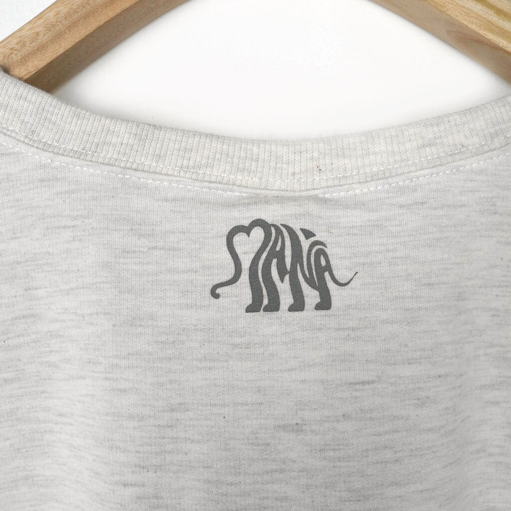 4カラー - マナスリットT #A235 - Tシャツ - コットン・麻 ブラック