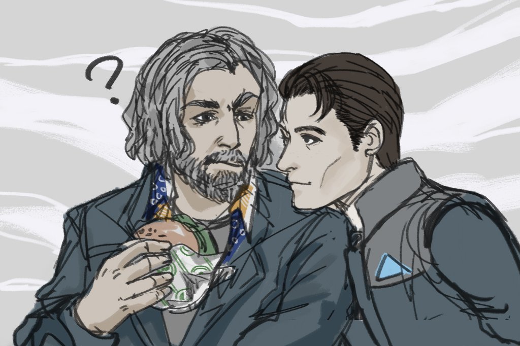 nat. - #DetroitBecomeHuman #底特律變人 #警探組 #Connor #Hank “The hell are you ...