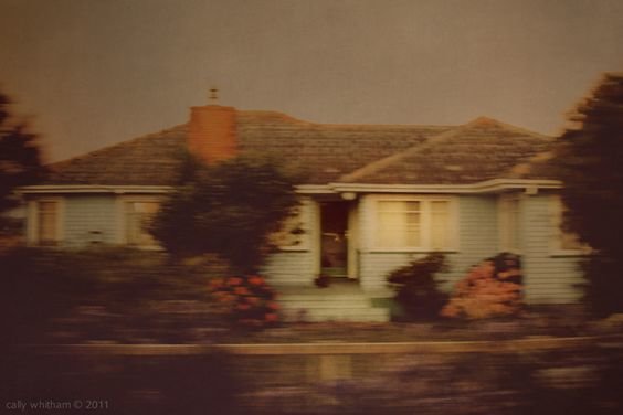 blurry house