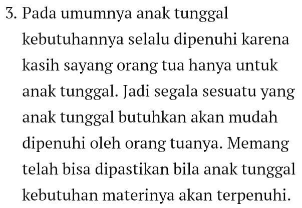 D Naaa Kata Siapa Anak Tunggal Itu Manja Jangan Sotoy