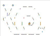 ascii snail