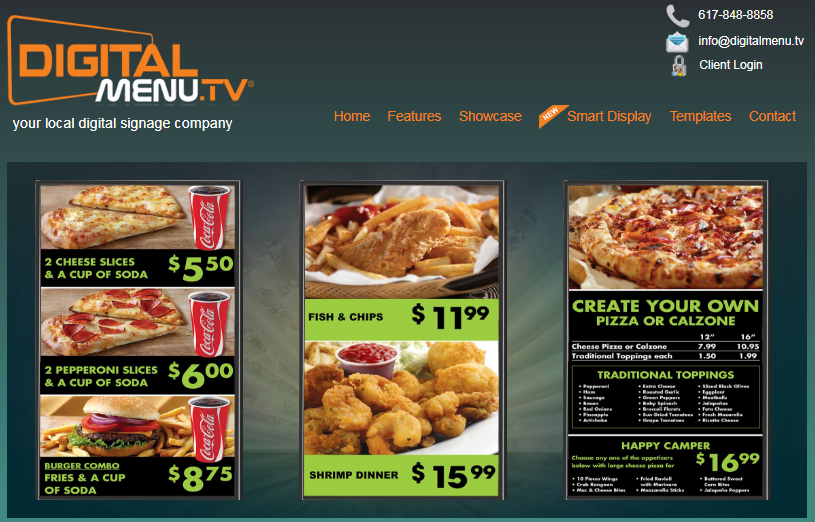 Digital Menu TV