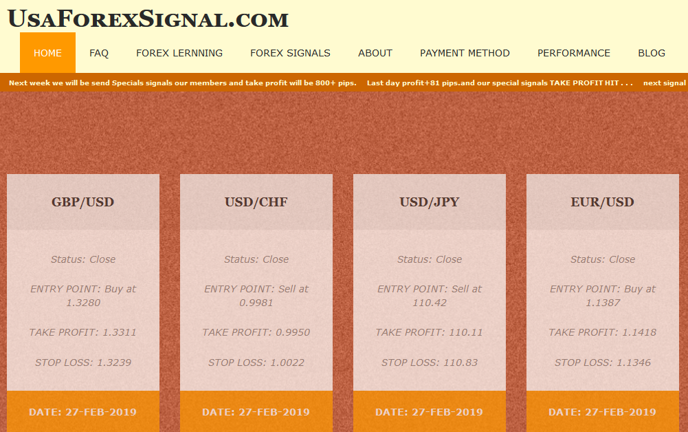 Usaforexsignal Best Buy Forex Signals Service Professional Forex - 