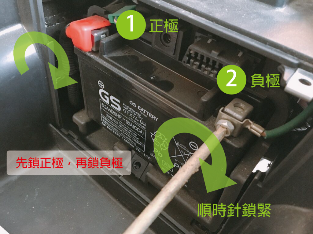 SYM三陽Woo 100-機車更換電瓶及保養