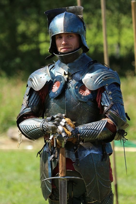 レッグアーマー（鋼製）中世西洋甲冑鎧 ヘヴィファイト LARP 演劇衣装 